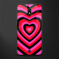 y2k black pink hearts aesthetic glass case for redmi 8a image