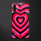 y2k black pink hearts aesthetic glass case for mi a3 redmi a3 image