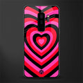 y2k black pink hearts aesthetic glass case for samsung galaxy s9 plus image