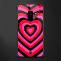 y2k black pink hearts aesthetic glass case for samsung galaxy s9 image