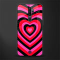 y2k black pink hearts aesthetic glass case for oppo a5 2020 image
