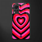 y2k black pink hearts aesthetic glass case for vivo x60 pro image