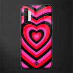 y2k black pink hearts aesthetic glass case for realme x2 image