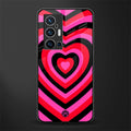 y2k black pink hearts aesthetic glass case for vivo x70 pro plus image