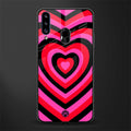 y2k black pink hearts aesthetic glass case for samsung galaxy a20s image