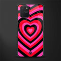 y2k black pink hearts aesthetic glass case for samsung galaxy s10 lite image