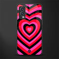 y2k black pink hearts aesthetic glass case for oneplus nord 2 5g image