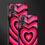 y2k black pink hearts aesthetic glass case for realme narzo 20 pro image-2