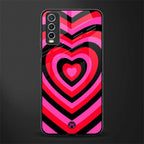 y2k black pink hearts aesthetic glass case for vivo y20i vivo y20t image
