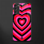 y2k black pink hearts aesthetic glass case for samsung galaxy s20 fe image