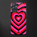 y2k black pink hearts aesthetic glass case for oneplus 9 pro image