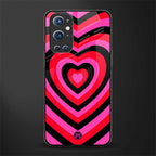 y2k black pink hearts aesthetic glass case for oneplus 9 pro image