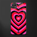 y2k black pink hearts aesthetic glass case for samsung galaxy a22 5g image
