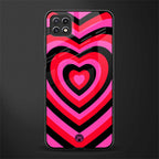 y2k black pink hearts aesthetic glass case for samsung galaxy a22 5g image
