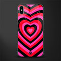 y2k black pink hearts aesthetic glass case for iphone xs max image