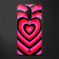 y2k black pink hearts aesthetic glass case for oneplus 7t pro image