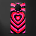 y2k black pink hearts aesthetic glass case for oneplus 7t image