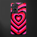 y2k black pink hearts aesthetic glass case for vivo x70 image