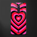 y2k black pink hearts aesthetic glass case for oneplus 8 pro image