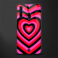 y2k black pink hearts aesthetic glass case for samsung a21 image