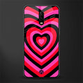 y2k black pink hearts aesthetic glass case for oneplus 6t image