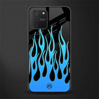 y2k blue flames glass case for samsung galaxy s10 lite image