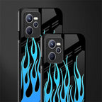 y2k blue flames glass case for realme c35 image-2