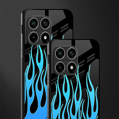 y2k blue flames glass case for oneplus 10 pro 5g image-2