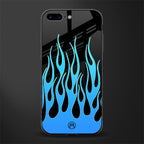 y2k blue flames glass case for iphone 7 plus image