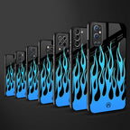 y2k blue flames glass case for phone case | glass case for oneplus nord 2t 5g