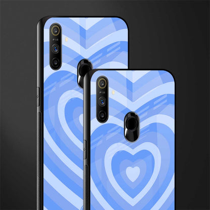y2k blue hearts aesthetic glass case for realme narzo 20a image-2