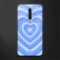 y2k blue hearts aesthetic glass case for oppo reno 2f image