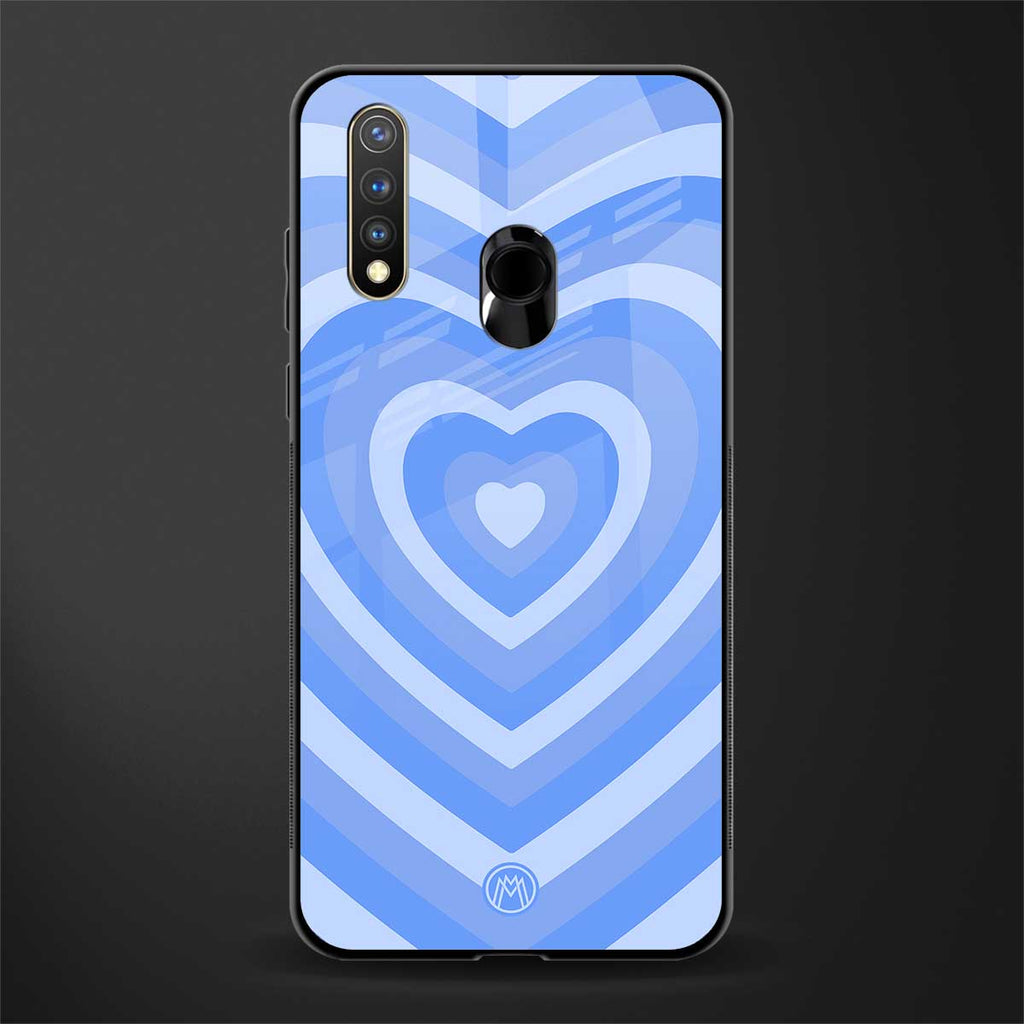 y2k blue hearts aesthetic glass case for vivo y19 image