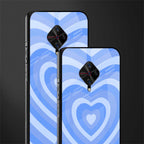 y2k blue hearts aesthetic glass case for vivo s1 pro image-2