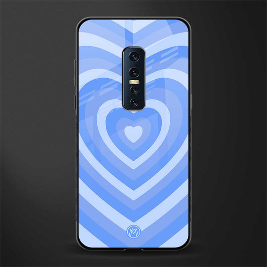 y2k blue hearts aesthetic glass case for vivo v17 pro image