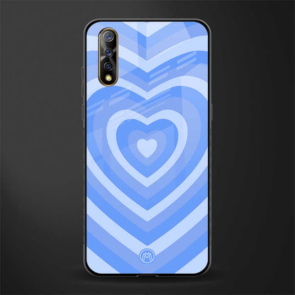 y2k blue hearts aesthetic glass case for vivo s1 image