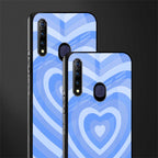 y2k blue hearts aesthetic glass case for vivo z1 pro image-2