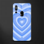 y2k blue hearts aesthetic glass case for vivo v15 image