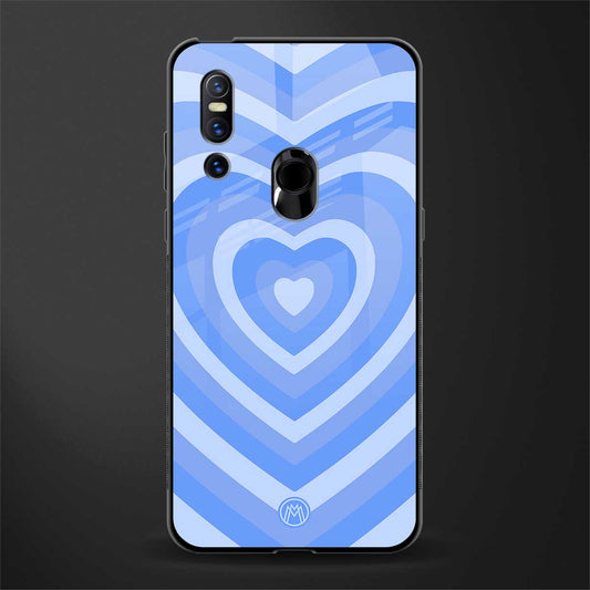 y2k blue hearts aesthetic glass case for vivo v15 image