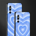 y2k blue hearts aesthetic glass case for vivo v15 pro image-2