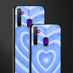 y2k blue hearts aesthetic glass case for realme 5 image-2