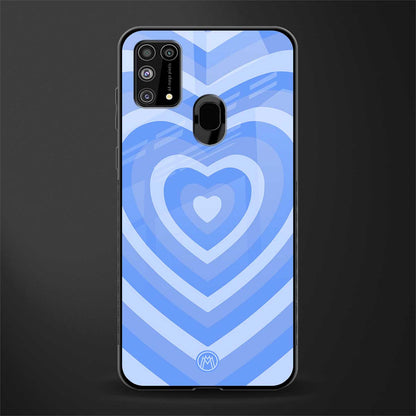 y2k blue hearts aesthetic glass case for samsung galaxy f41 image