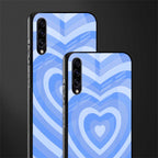 y2k blue hearts aesthetic glass case for samsung galaxy a50s image-2