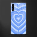 y2k blue hearts aesthetic glass case for samsung galaxy a50s image