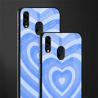 y2k blue hearts aesthetic glass case for samsung galaxy m10s image-2