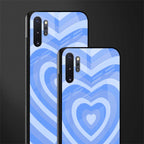 y2k blue hearts aesthetic glass case for samsung galaxy note 10 plus image-2