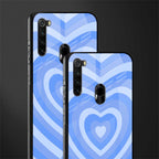 y2k blue hearts aesthetic glass case for redmi note 8 image-2