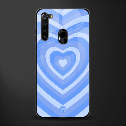 y2k blue hearts aesthetic glass case for redmi note 8 image