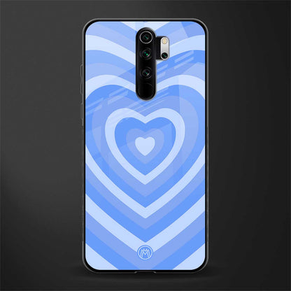 y2k blue hearts aesthetic glass case for redmi note 8 pro image
