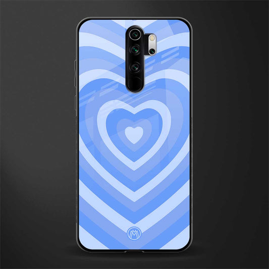 y2k blue hearts aesthetic glass case for redmi note 8 pro image